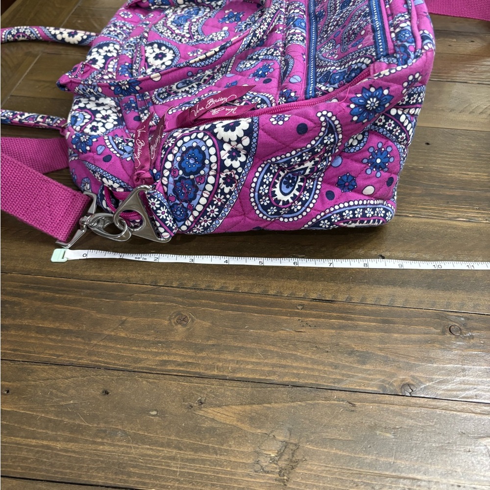Vera Bradley Weekender Travel Bag in “Boysenberry” Purple and Blue Paisley - Picture 13 of 14
